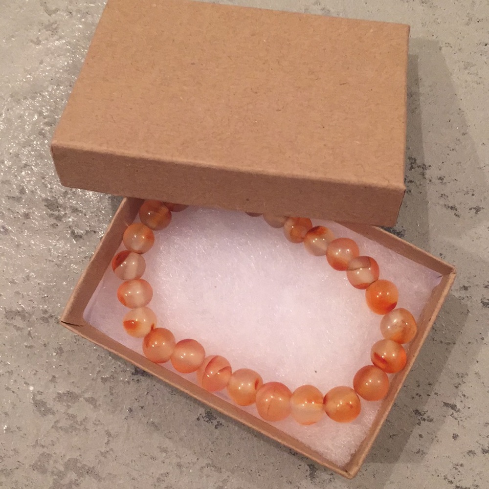 Natural agate bracelet